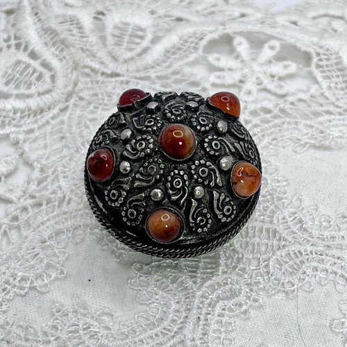 Vintage tibet silver trinket - tibet, silver?