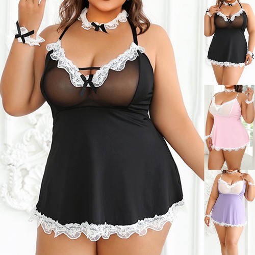 Plus size womens sexy maid - size,