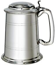 Pewter Lidded Tankard 1 Pint