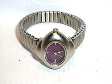 LADIES OVAL SHAPE SILVER COLOUR EXPANDING BRACELET WATCH