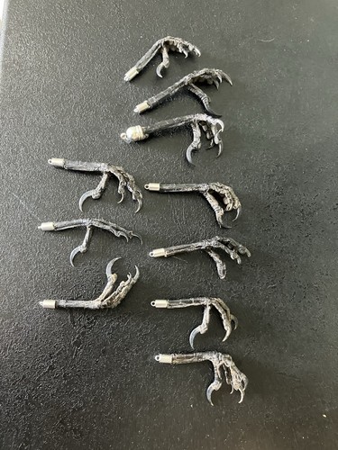 Corvid crow feet keyrings - crow,