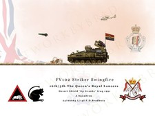 Personalised FV102 Striker Swingfire Print – 16th/5th Queen’s Royal Lancers 