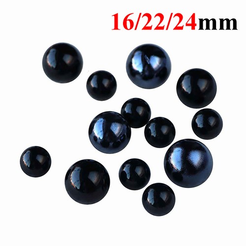 24mm black glass - black,
