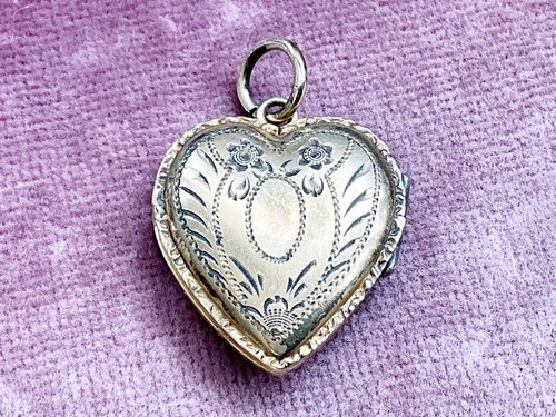 Antique gold filled - filled, heart