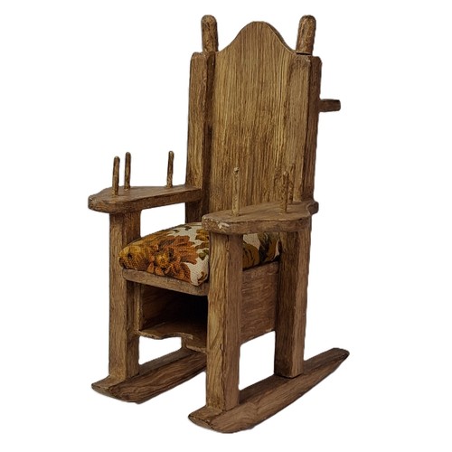 Vtg wooden rocking chair - vtg,