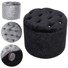 Diamante Crystal Tufted Round