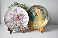 Decorative Wall Plates X 2 Fairy Wedgwood/Danbury Mint Display/Collectable (E)