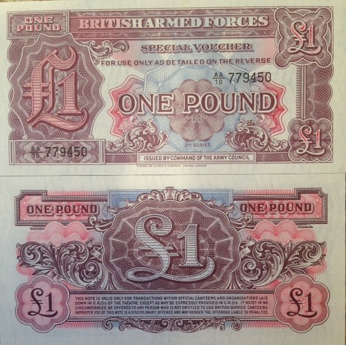 Pound note 1948 british armed - pound,