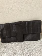 Faith Designer Gorgeous Brown  Classic Soft Real Leather Clutch Bag Vintage Y2k