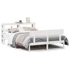 Bed Frame with Headboard White