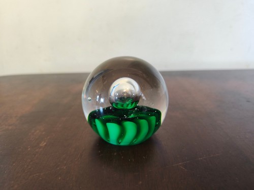 Vintage art glass paperweight - vintage,
