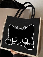 Black Cartoon Cat Pattern