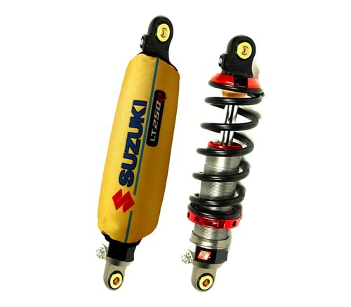 Yellow atv shock covers - shock,