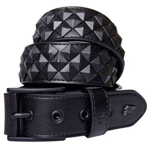 Lowlife leather belt - , armored