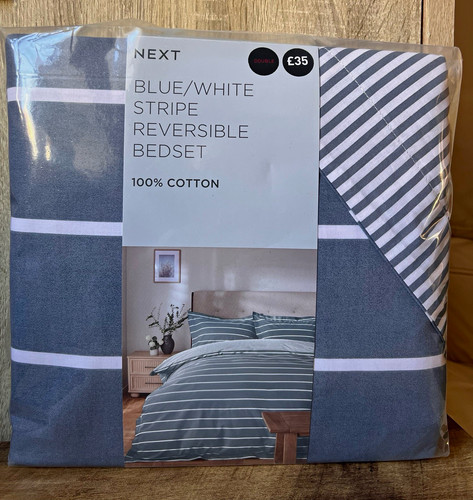 Next blue white stripe - blue/white,