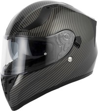 Vcan H128 Full Face Motorcycle Motorbike Dual Visor Helmet - Venom Carbon