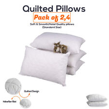 Quilted Pillows Hotel Quality Bounce Back Deep Filled Soft Bed Pillow Pack of2,4