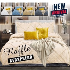 Quilted embossed bedspread bed - embossed,