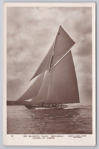 Rppc hmy britannia royal - rppc,