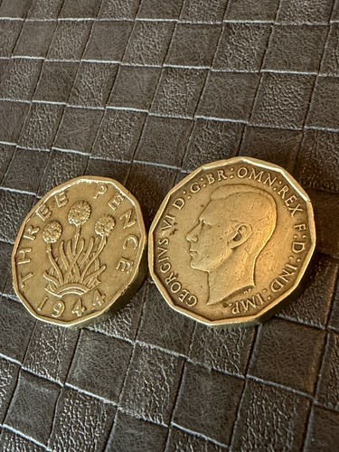 Three pence coins - x, &