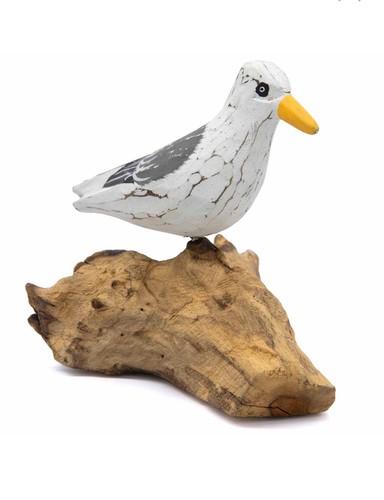 New wooden seagull ornament - new!,