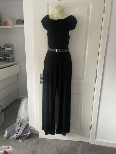 Lipsy black stretch jumpsuit - lipsy,
