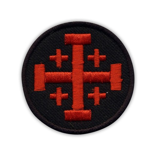 Jerusalem cross black and - jerusalem,