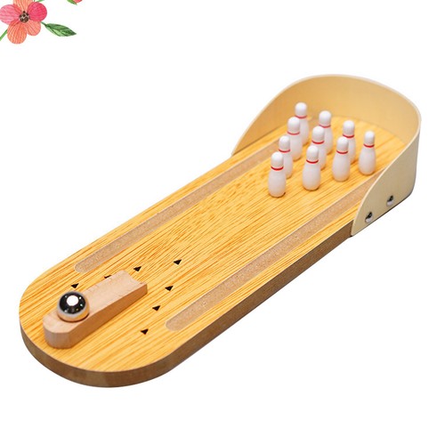 Desktop bowling game wooden - desktop,