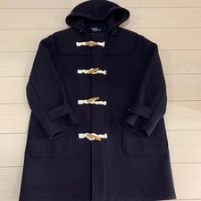 Polo by Ralph Lauren Duffle Coat Men's M Navy Wool Vintage Size Large