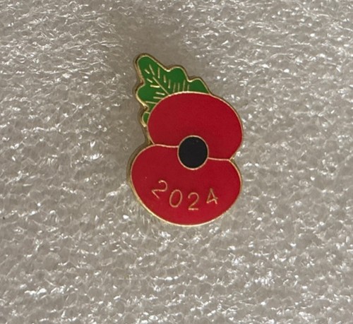 2024 poppy remembrance - remembrance, pin