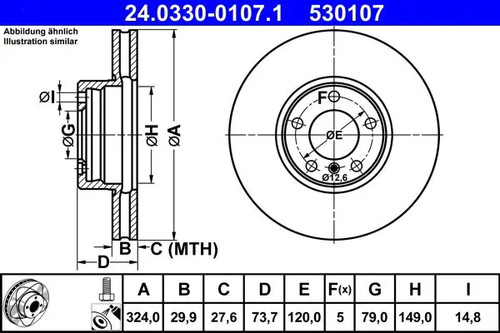 Brake disc vented - brake,