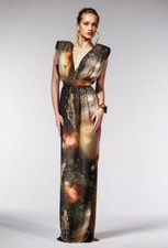 Long sleeveless evening dress