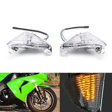 Front Turn Signals Lens  Kawasaki Ninja ZX6R ZX10R ZX14R EX650 ER-6N GTR1400 T9.
