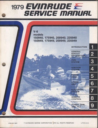 1979 evinrude outboard motor - evinrude,