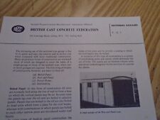 CAST CONCRETE 1950S  SECTIONAL GARAGE  DESIGN DATA SHEET  ARCHITECTURE  21/28 CM