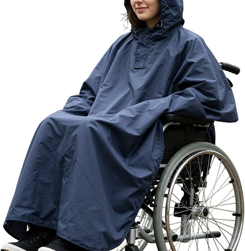 Waterproof wheelchair poncho - wheelchair,