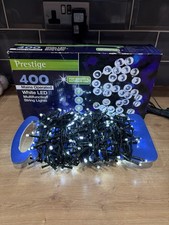 Prestige 400 White LED Multifunction Christmas String Fairy Lights - UNUSED