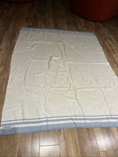  Vintage Witney Blue Stripe Blanket Wool