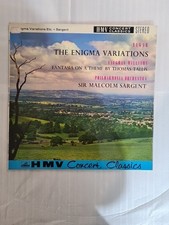 Elgar the Enigma Variations Vinyl LP SXLP 20007 VG +/ VG + 1959