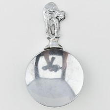 VTG Cat Tea Caddy Spoon Silver Steel Classic