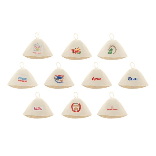 Breathable sauna hat russian - sauna,