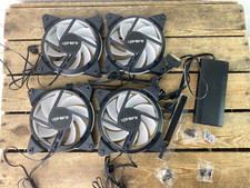 4x upHere 100mm PC Computer Case Fans With Controller Hub.