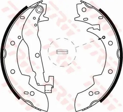 Brake shoes gs6237 trw - brake, for