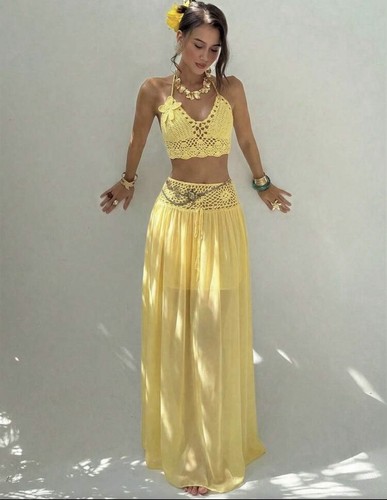 Two piece backless outfit - two,