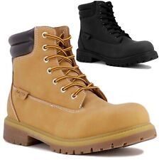 MENS WALKING ANKLE COMBAT MILITARY WORK LACE UP HIKING ARMY BIKER BOOTS SIZE UK