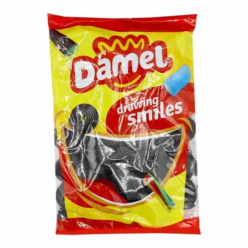 Damel liquorice wheels 1kg - liquorice,
