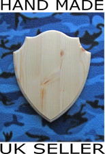 M12 Plain Wood Wooden Shield shape craft Sign/Plaque any size possible