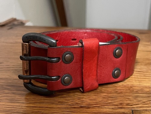 Star raw belt mens red - g,