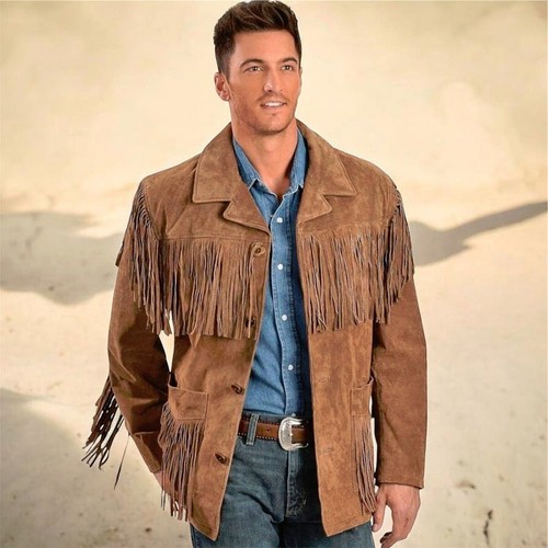 Men western cowboy - men's, suede