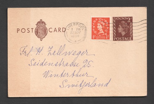 Qeii uprated postal - 2d,
